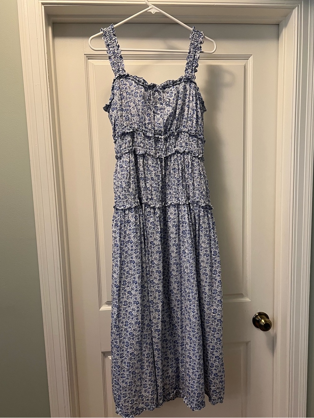 Gap x Doen Floral Blue Maxi Dress - Picture 2 of 3